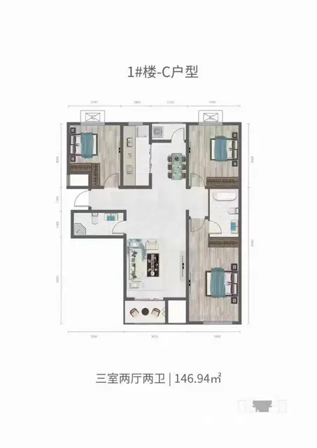急售开元悦城电梯三居室60万  普通住宅 毛坯房 - 图片