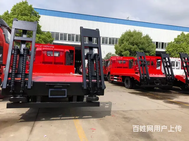 东风商用挖机平板车120挖掘机拖车5米2拖板车 - 图片 11