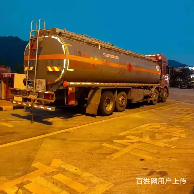 广西贺州户二手前四后六20吨铝合金油罐车 - 图片 4