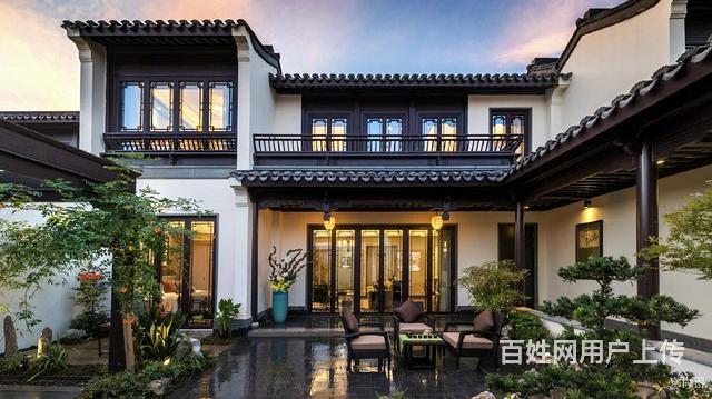 不看后悔临安青山湖科技城精装中式合院别墅蓝城