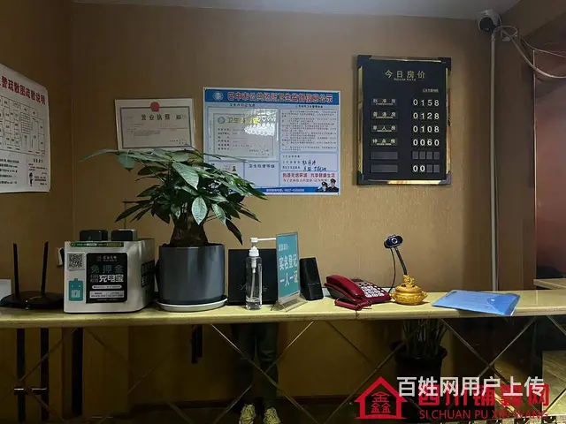 （四川铺鑫网）巴州区财富广场旁400㎡宾馆茶楼转让 - 图片 4