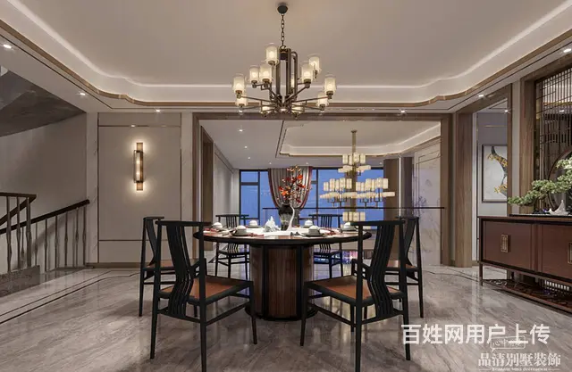 常州别墅装修：735㎡新中式风格——东方雅致美宅 - 图片 2