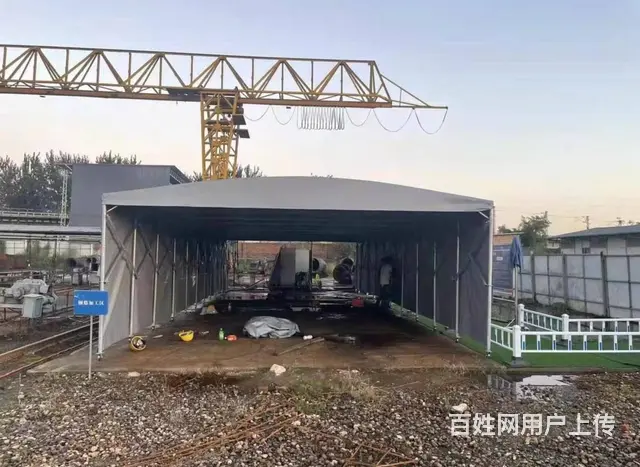 展会物流蓬工地排队蓬停车消毒蓬户外雨棚移动帐篷仓库 - 图片 2