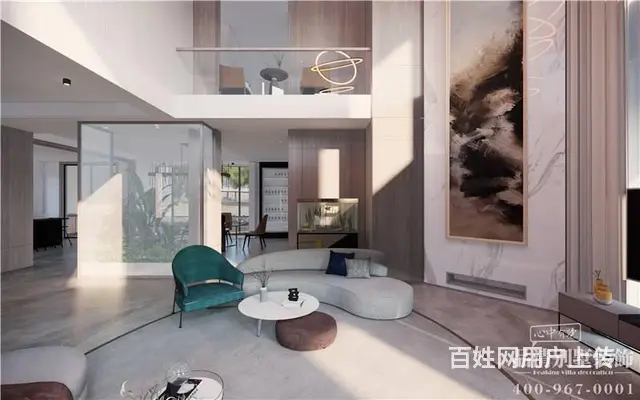 别墅案例 l900平常州白金翰宫现代化风格 - 图片 1