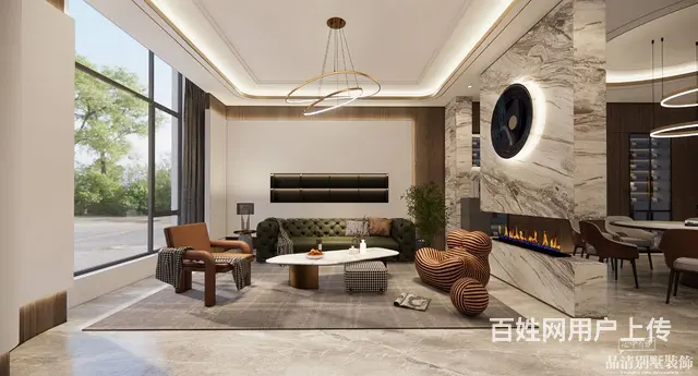 常州别墅装修：金属材质带来高级感 - 图片 1