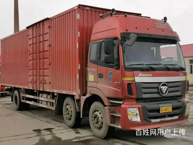 鹤岗欧曼ETX 九米六前四后​‌‌四箱式货车 - 图片 2