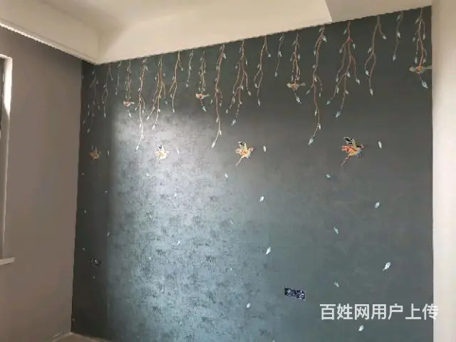 山水电视背景墙壁纸新客厅墙布影视墙纸大气壁画 - 图片 1
