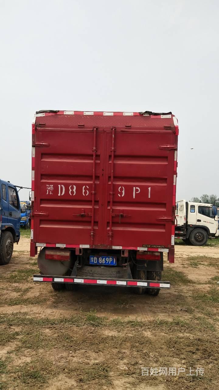 4.2米高栏二手奥驰后翻自卸载货车 国五 小蓝牌