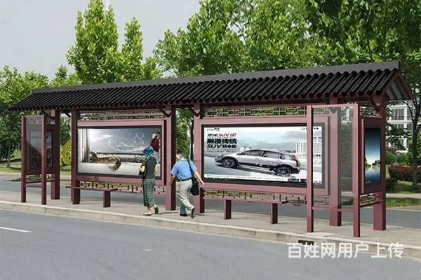 智能候车亭不锈钢公交站台LED电子屏站牌灯箱制作厂 - 图片 8