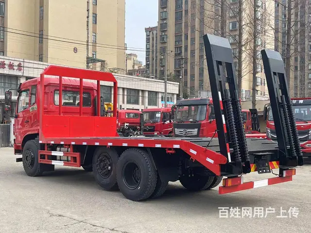 东风单桥带提升桥平板拖车 拉16吨不超载 - 图片 4