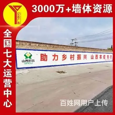 甘肃平凉刷墙广告发布墙绘手绘,提供设计 具有持久性 - 图片 1