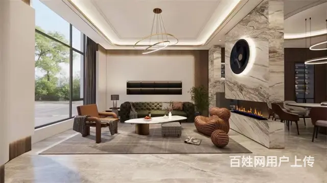 别墅装修 | 现代轻奢风格650平米装修案例 - 图片 1