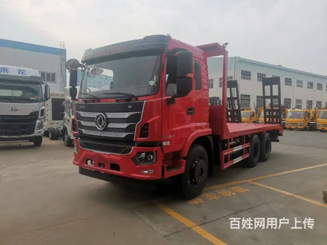 东风后双桥6*4挖机拖车 价格便宜拖得多大平板车 - 图片 4