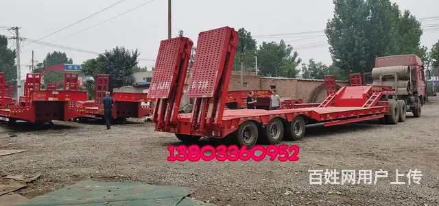 大件运输，大型设备运输拖板车，液压折叠梯子 - 图片 5