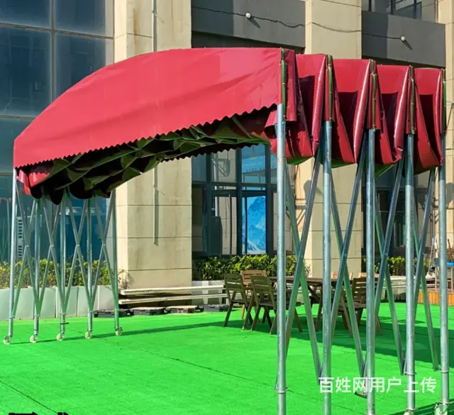 夜宵棚推拉烧烤棚收缩棚电动帐篷仓库棚物流棚 - 图片 4