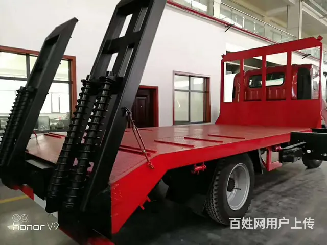 东风多利卡平板车 可拉15吨挖机铲车平板拖车 现车 - 图片 8