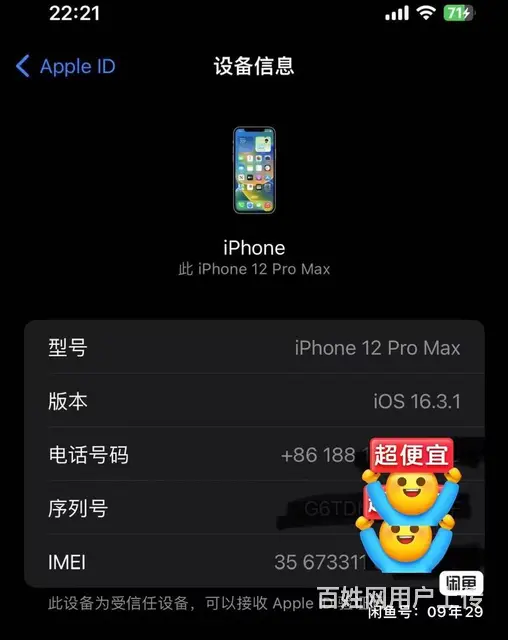 白色iPhone12PM正品九五新128G - 图片 4