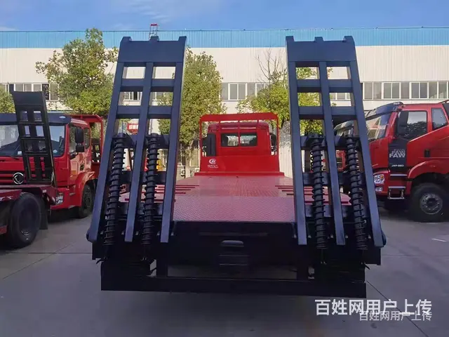 东风国六平板车  挖掘机拖车  拉挖机专用平板车 - 图片 7