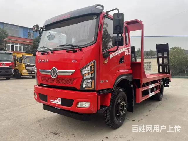 国六新款东风D1L平板车 结实耐用价格便宜单桥拖车 - 图片 1