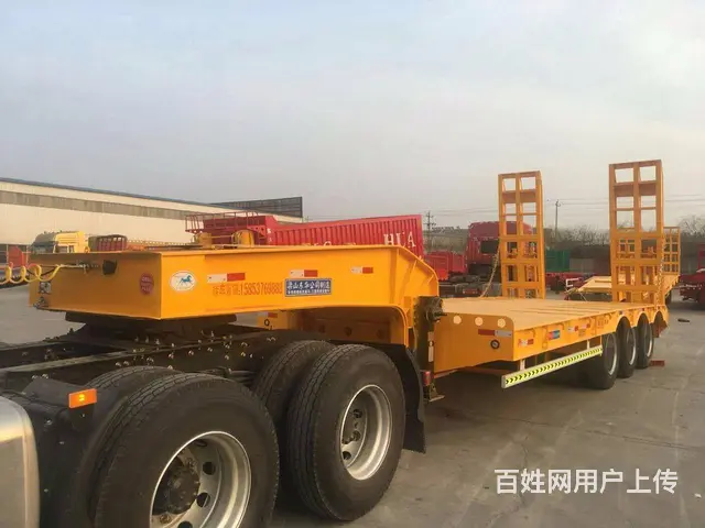 专业订做低平板半挂车掘机运输专用车 - 图片 7