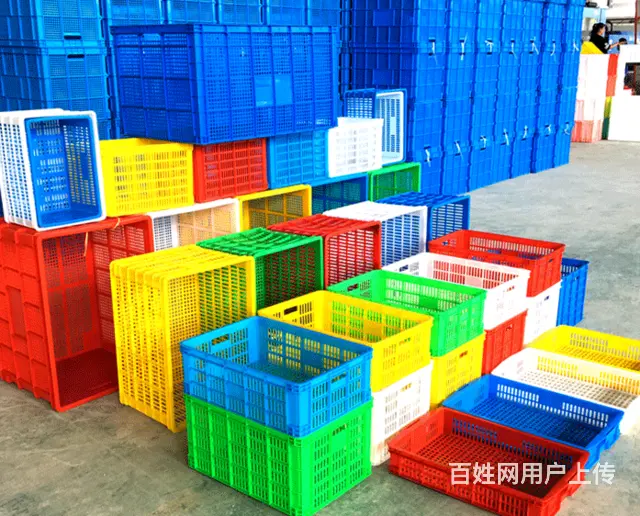 塑料零件盒冷冻盒塑料箱快递周转筐折叠筐EU箱物流箱 - 图片 8