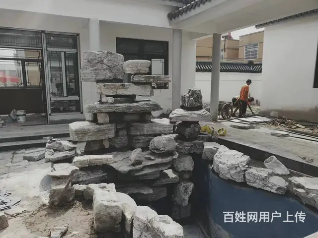 徐州锦鲤鱼池净化系统，假山太湖石假山设计安装制做 - 图片 8