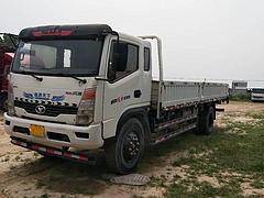 转让二手时风风驰平板小货车 7.3米大箱 小黄牌