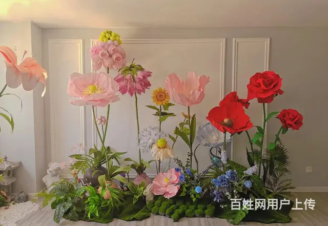 广州手工大花 手揉纸大花 巨型花朵 EVA大花 - 图片 2