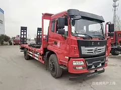 广西百色东风单桥平板车 280双层大梁 原厂空调