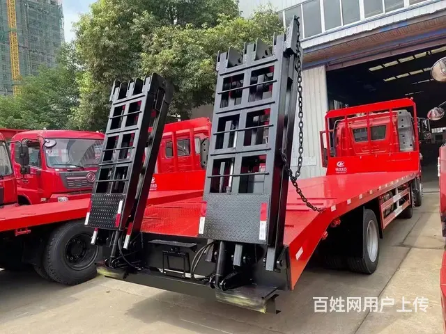 大型钩机钻机拖板车 三轴平板车价格配置 可分期 - 图片 7