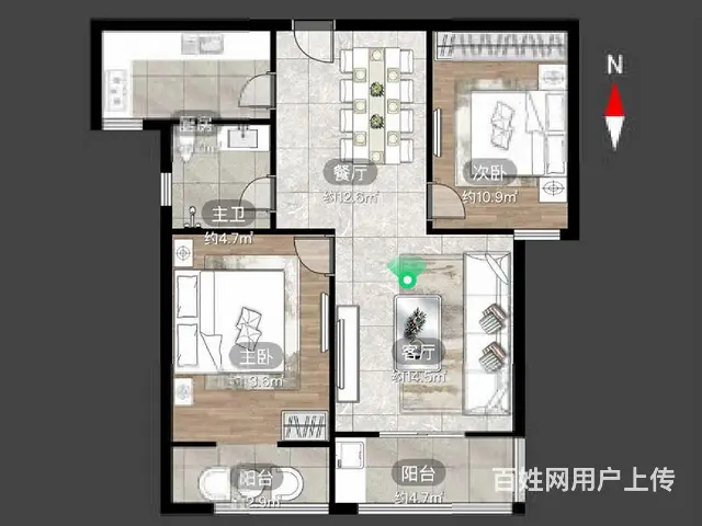 大捡漏 （降价15万）婚房新装修 拎包入住 楼层采好得很 - 图片 9