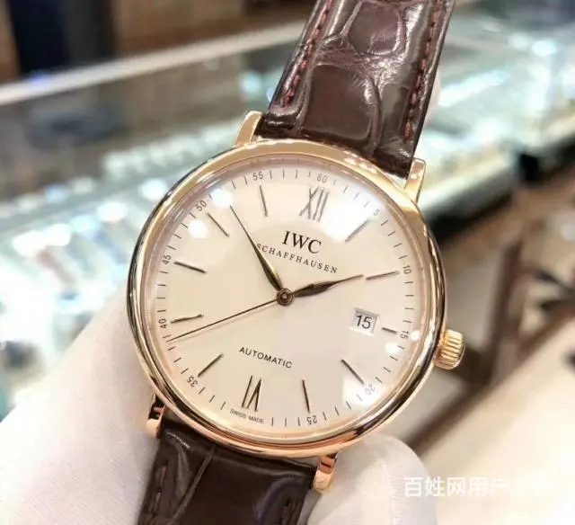 二手万国柏涛菲诺红60玫瑰金，表径40mm，18k玫瑰金材质 - 图片