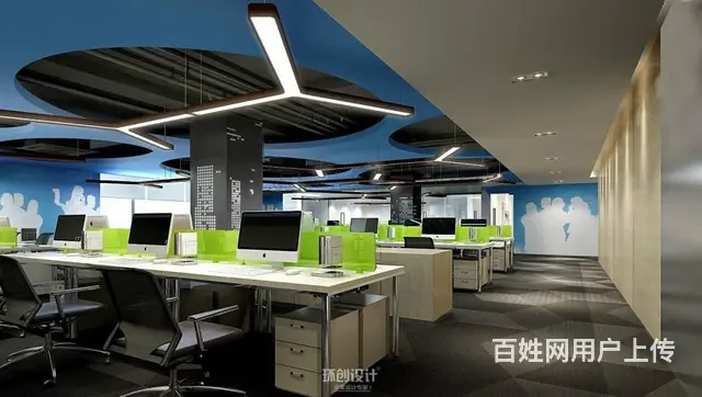 淄博企业办公大厅装修办公空间装修案例 - 图片 6