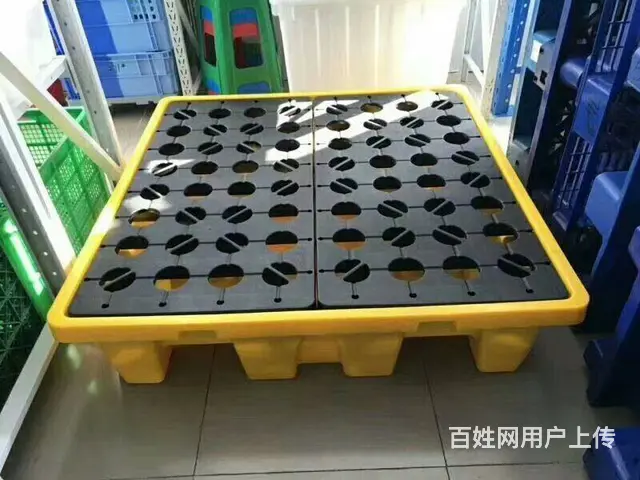 二手塑料地拍子塑料托盘叉车栈板防渗漏托盘一次性托盘 - 图片 1