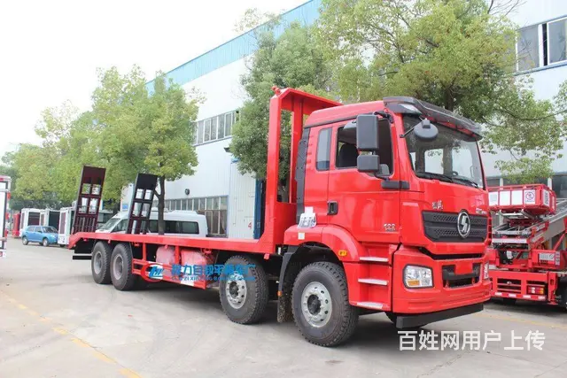 陕汽德龙前四后八平板车 火爆热销 平板车分期价格 - 图片 2