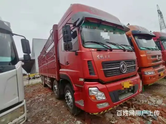 国四载货车东风天龙前四后八高栏310马力 - 图片 1