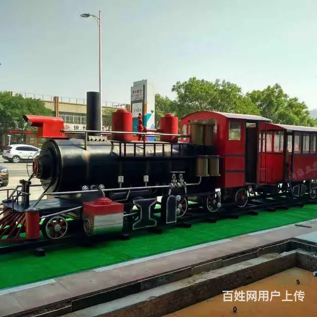 复古火车头模型 商圈景区房地产美陈 厂家租售 - 图片 2