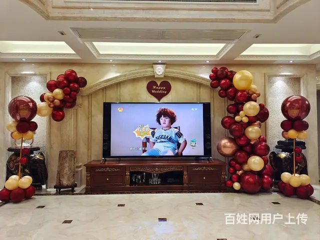 揭阳婚房布置 婚宴布置 结婚气球拱门 - 图片 8