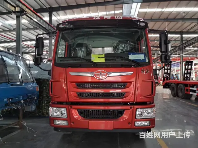 板长6米5 解放单桥平板车 拉15吨挖机工程拖板车 - 图片 1