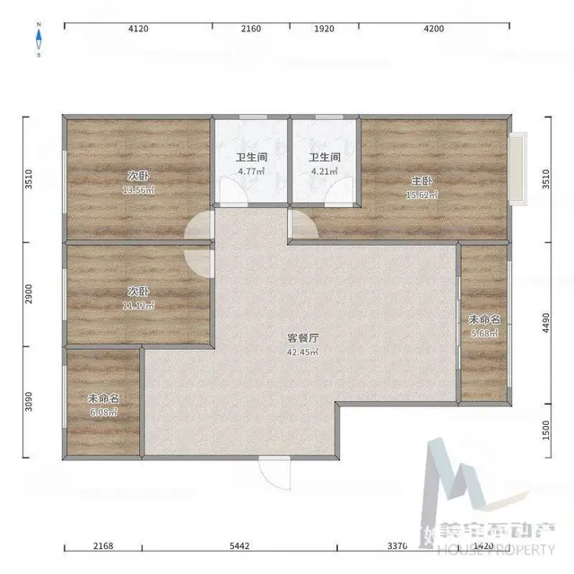 3室当2室租，公园，学校，医院 - 图片 11