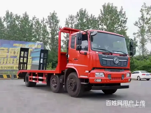 东风天锦小三轴拉23吨左右挖机平板车 拖板车 报价多少 - 图片 7