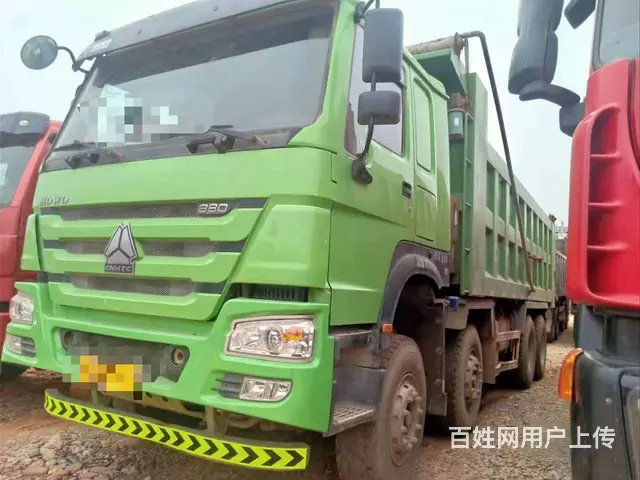 二手7米大箱 豪沃前四后八自卸车19年380马力 - 图片 1