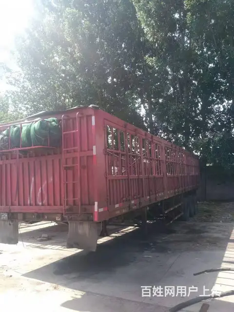 高价收购13米二手侧翻自卸半挂车，二手标车半挂车， - 图片 3