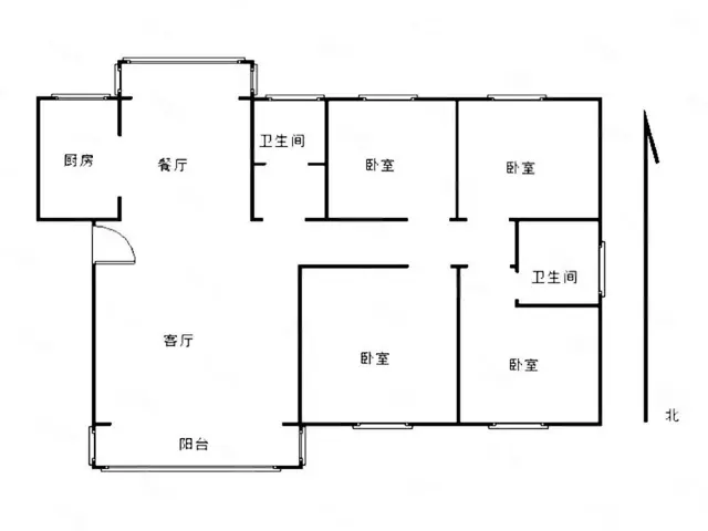 铜锣湾雅苑 附 小新七 中 毛坯大四房南北通透采光佳 满两年 - 图片 11