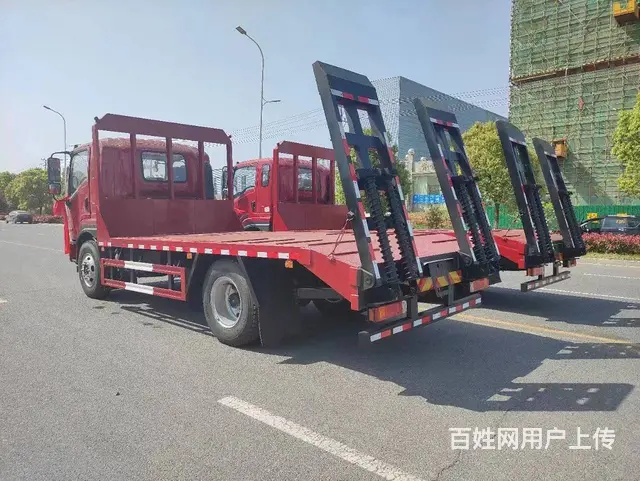 80-120单桥挖机平板拖车  蓝牌黄牌拖板车降价 - 图片 6