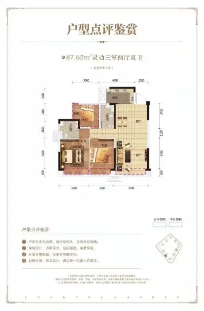 巴中阳光中央公园紫金星辰巴中碧桂园国力阅江山三房 - 图片 6