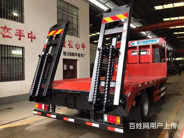 重汽豪曼单桥平板运输车 拉小挖机拖板车 现车包上牌 - 图片 3