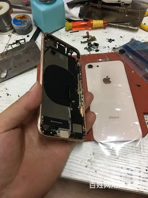 iphone8换后盖玻璃外屏维修iphone8p - 图片 2