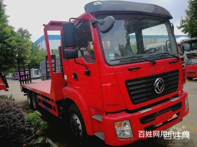 东风后双桥平板车 拖25吨重载型挖机全国可分期 - 图片 5