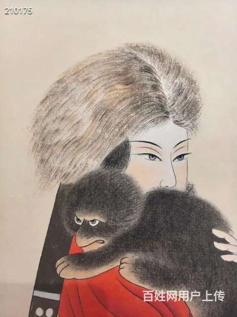 张大千   仕女图   立轴  画心尺寸：133 - 图片 5